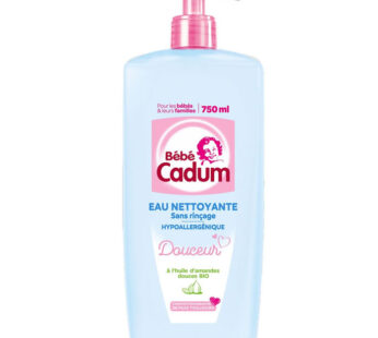 BEBE CADUM – Eau nettoyante sans rinçage 750 ml