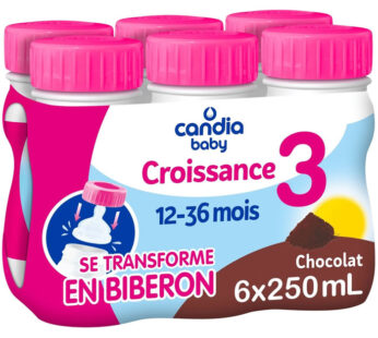 Lait de croissance liquide 12/36 mois au chocolat CANDIA Baby