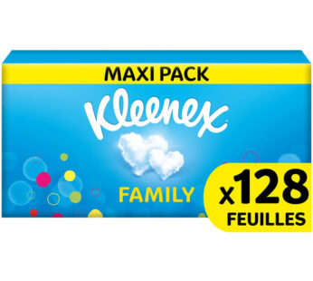 KLEENEX Family Mouchoirs boîte 128 mouchoirs