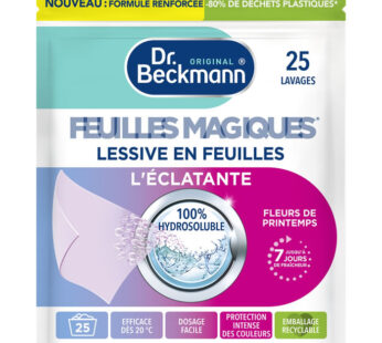DR.BECKMAN Lessive en feuilles hydrosoluble 25 lavages