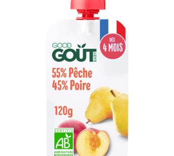 GOOD GOUT – Dessert poire et pêche 120 g