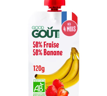GOOD GOUT – Dessert fraise et banane 120 g