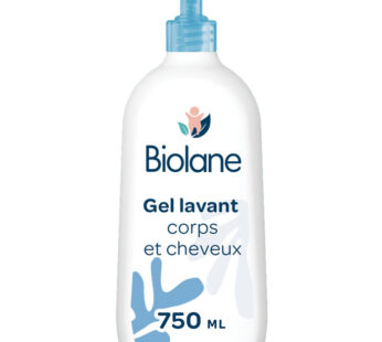 BIOLANE – Gel douche et shampoing 2en1 doux 750 ml