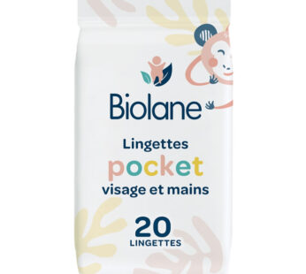 BIOLANE – Pocket Lingettes nettoyantes 20 lingettes