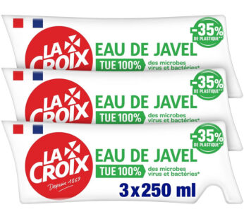 LA CROIX Eau de javel concentrée éco recharge 3 x 250 ml