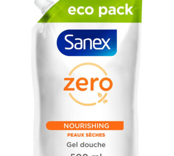 SANEX Zéro % – Recharge gel douche nourrissant 500 ml
