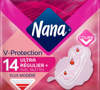 NANA V-Protection Serviettes hygiéniques avec ailettes ultra régulier plus x14