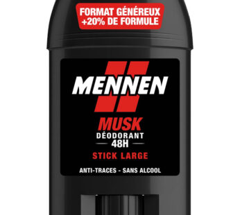 MENNEN Musk – Déodorant stick homme anti-traces 24h 60 ml