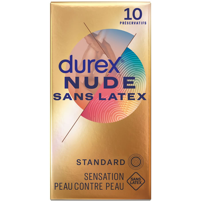 DUREX Nude Préservatifs sans latex x10