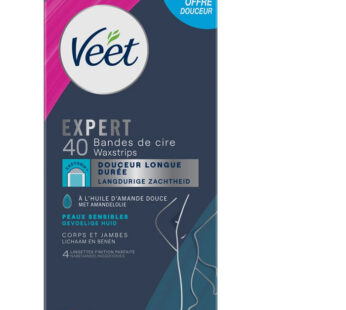 VEET Expert – Bandes de cire corps et jambes x40