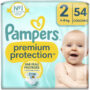 PAMPERS - Premium Protection Taille 2 (4-8 kg) 54 couches