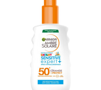 GARNIER Ambre Solaire – Spray protection solaire SPF50+ enfant 150 ml
