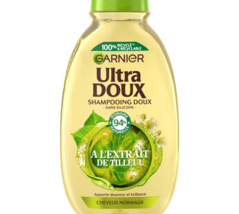 GARNIER Ultra Doux – Shampoing à l&rsquo;extrait de tilleul 300 ml