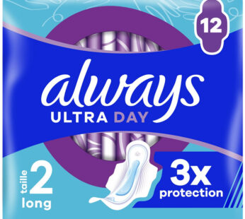 ALWAYS Ultra Day Serviettes hygiéniques long avec ailettes x12