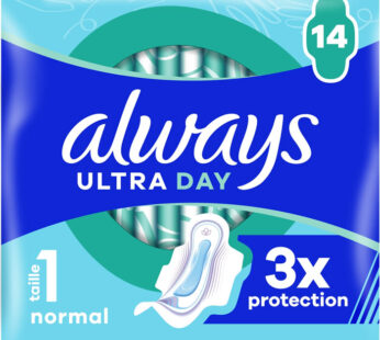 ALWAYS Ultra Day Serviettes hygiéniques normal avec ailettes x14