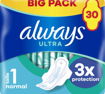 ALWAYS Ultra Day Serviettes hygiéniques normal avec ailettes x30