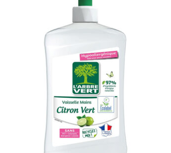 L&rsquo;ARBRE VERT Vaisselle mains citron vert 500 ml