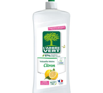 L&rsquo;ARBRE VERT Liquide vaisselle mains au citron 750 ml