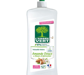 L&rsquo;ARBRE VERT Vaisselle mains amande douce & fleurs d&rsquo;abricotier 750 ml