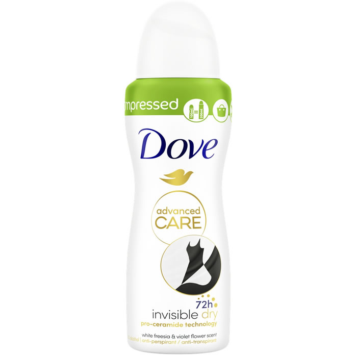 DOVE Advanced Care - Déodorant spray compressé 72h 100 ml