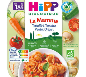 HIPP – Tortellini à la tomate, poulet et origan 250 g