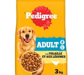PEDIGREE ADULT – Croquettes à la volaille et aux légumes (3 kg)
