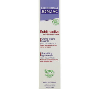 EAU THERMALE JONZAC Sublimactive Crème soin anti-âge légère et lissante bio 40 ml