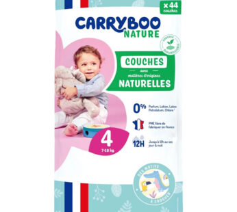 CARRYBOO NATURE – Couches taille 4 (7-15 kg) 44 couches
