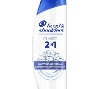 HEAD & SHOULDERS Classic – Shampoing antipelliculaire 2 en 1 625 ml