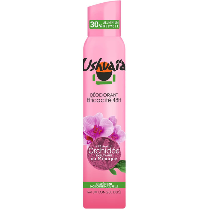 USHUAIA - Déodorant spray à l'orchidée 48h 200 ml