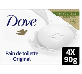 DOVE Original – Savon solide à la crème hydratante 4 savons