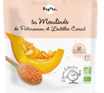 POPOTE – Purée de potimarron et lentilles corail 180 g