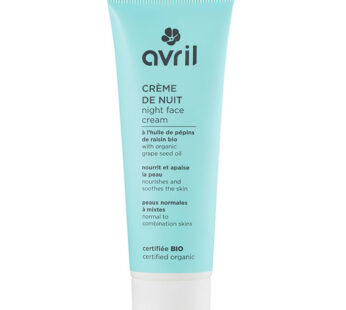 AVRIL – Crème de nuit à l&rsquo;huile de pépins de raisin bio 50 ml