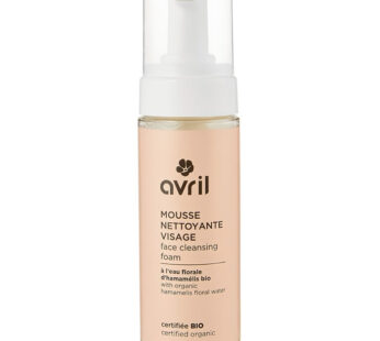 AVRIL – Mousse nettoyante visage à l&rsquo;eau florale bio 150 ml