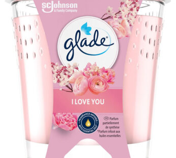 GLADE I Love You Bougie parfumée infusée aux huiles essentielles