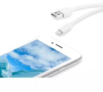 QILIVE Câble de charge de téléphone Apple blanc 1.2m