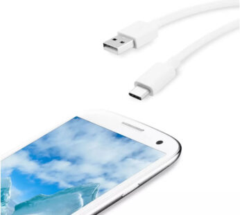 QILIVE Câble de charge de téléphone USB-C blanc 1.2m