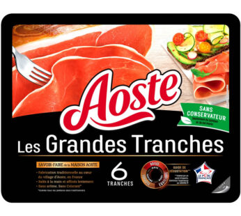 AOSTE Les Grandes Tranches – Jambon sec (165 g)