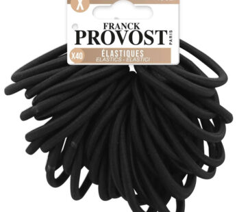 FRANCK PROVOST – Elastiques noires 40 élastiques