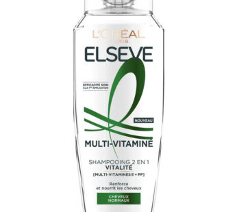 ELSEVE Multi-Vitaminé – Shampoing 2en1 vitalité 300 ml