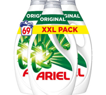 ARIEL Original Lessive liquide Lot 3 x 1,035 L 69 lavages