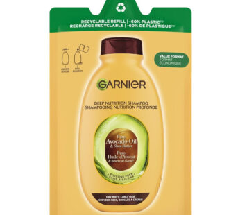 GARNIER Ultra Doux – Recharge shampoing à l&rsquo;huile d&rsquo;avocat et karité 250 ml