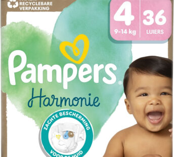 PAMPERS – Harmonie Couches taille 4 (9-14 kg) 36 couches