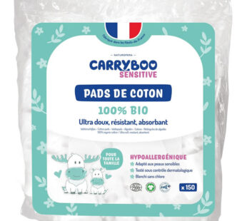 CARRYBOO – Cotons carrés bio 150 cotons