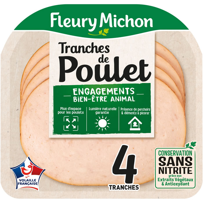 FLEURY MICHON - Blanc de poulet sans nitrite (130 g)