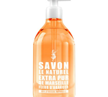 LE NATUREL – Gel lavant mains au savon de marseille fleur d&rsquo;oranger 500 ml