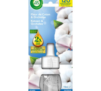 AIR WICK Recharge diffuseur électrique fleur de coton et orchidée (19 ml)