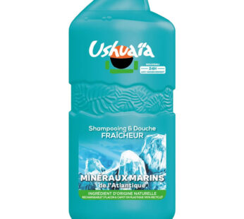 USHUAIA Minéraux Marins – Gel douche et shampoing 2en1 fraîcheur intense 280 ml