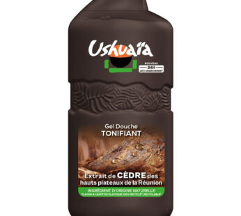 USHUAIA Tonifiant – Gel douche au cèdre de la Réunion 280 ml