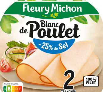 FLEURY MICHON – Blanc de poulet -25% de sel (80 g)